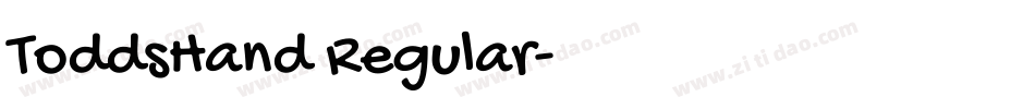 ToddsHand Regular字体转换